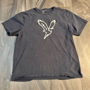 American Eagle Charcoal Graphic T-shirt Super Soft Standard Fit Style Large